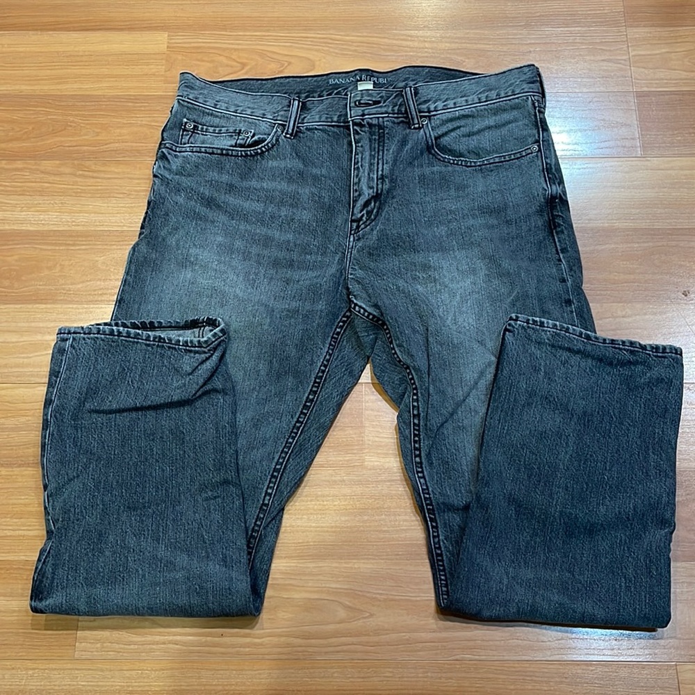 Banana Republic dark gray slim fit denim 35x30